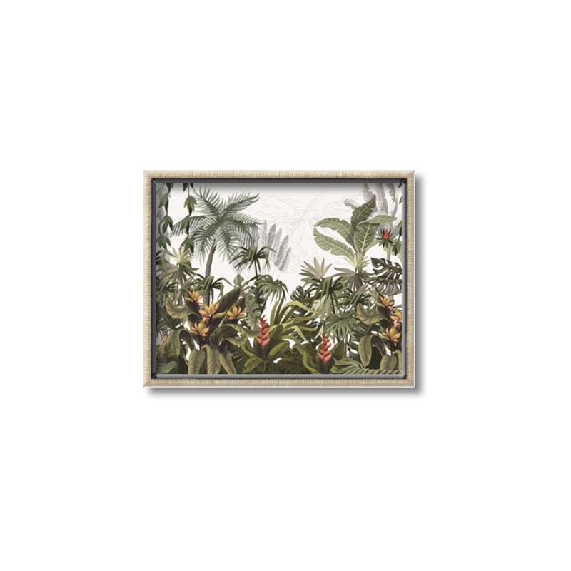 Picture of Jungle Flowers  _GroupedProduct_Rectangle_Landscape_Canvas_Framed_