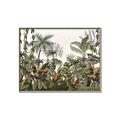 Picture of Jungle Flowers  _GroupedProduct_Rectangle_Landscape_Canvas_Framed_