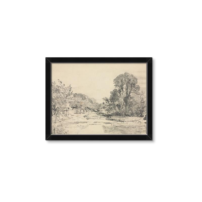 Picture of Sketched Creek _GroupedProduct_Rectangle_Landscape_Framed_Matted_