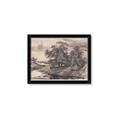 Picture of Sketched River _GroupedProduct_Rectangle_Landscape_Framed_Matted_