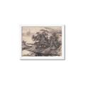 Picture of Sketched River _GroupedProduct_Rectangle_Landscape_Framed_Matted_