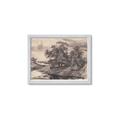 Picture of Sketched River _GroupedProduct_Rectangle_Landscape_Framed_Matted_