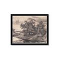 Picture of Sketched River _GroupedProduct_Rectangle_Landscape_Framed_Matted_