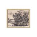 Picture of Sketched River _GroupedProduct_Rectangle_Landscape_Framed_Matted_