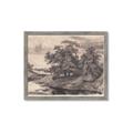 Picture of Sketched River _GroupedProduct_Rectangle_Landscape_Framed_Matted_