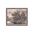 Picture of Sketched River _GroupedProduct_Rectangle_Landscape_Framed_Matted_