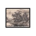 Picture of Sketched River _GroupedProduct_Rectangle_Landscape_Framed_Matted_