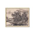 Picture of Sketched River _GroupedProduct_Rectangle_Landscape_Framed_Matted_