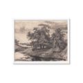 Picture of Sketched River _GroupedProduct_Rectangle_Landscape_Framed_Matted_