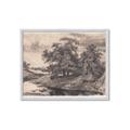 Picture of Sketched River _GroupedProduct_Rectangle_Landscape_Framed_Matted_