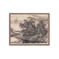 Picture of Sketched River _GroupedProduct_Rectangle_Landscape_Framed_Matted_