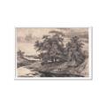 Picture of Sketched River _GroupedProduct_Rectangle_Landscape_Framed_Matted_