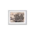 Picture of Sketched River _GroupedProduct_Rectangle_Landscape_Framed_Matted_