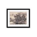 Picture of Sketched River _GroupedProduct_Rectangle_Landscape_Framed_Matted_