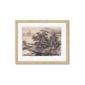 Picture of Sketched River _GroupedProduct_Rectangle_Landscape_Framed_Matted_
