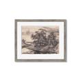 Picture of Sketched River _GroupedProduct_Rectangle_Landscape_Framed_Matted_