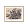 Picture of Sketched River _GroupedProduct_Rectangle_Landscape_Framed_Matted_