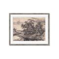Picture of Sketched River _GroupedProduct_Rectangle_Landscape_Framed_Matted_