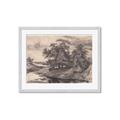 Picture of Sketched River _GroupedProduct_Rectangle_Landscape_Framed_Matted_