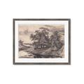 Picture of Sketched River _GroupedProduct_Rectangle_Landscape_Framed_Matted_