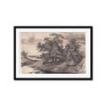 Picture of Sketched River _GroupedProduct_Rectangle_Landscape_Framed_Matted_