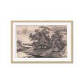 Picture of Sketched River _GroupedProduct_Rectangle_Landscape_Framed_Matted_
