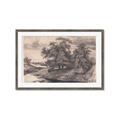 Picture of Sketched River _GroupedProduct_Rectangle_Landscape_Framed_Matted_