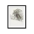 Picture of Trees on a Hill _GroupedProduct_Rectangle_Portrait_Framed_Matted_