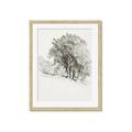 Picture of Trees on a Hill _GroupedProduct_Rectangle_Portrait_Framed_Matted_