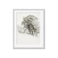 Picture of Trees on a Hill _GroupedProduct_Rectangle_Portrait_Framed_Matted_