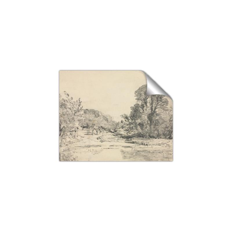 Picture of Sketched Creek _GroupedProduct_Rectangle_Landscape_Unframed_Print_Only_