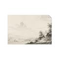 Picture of Riverside Sketched _GroupedProduct_Rectangle_Landscape_Unframed_Print_Only_