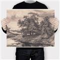 Picture of Sketched River _GroupedProduct_Rectangle_Landscape_Canvas_