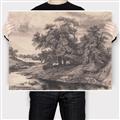 Picture of Sketched River _GroupedProduct_Rectangle_Landscape_Canvas_