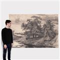 Picture of Sketched River _GroupedProduct_Rectangle_Landscape_Canvas_