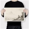 Picture of Riverside Sketched _GroupedProduct_Rectangle_Landscape_Canvas_