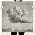 Picture of Sketched Clouds _GroupedProduct_Square_Canvas_