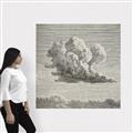 Picture of Sketched Clouds _GroupedProduct_Square_Canvas_