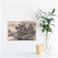 Picture of Sketched River _GroupedProduct_Rectangle_Landscape_Canvas_