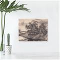 Picture of Sketched River _GroupedProduct_Rectangle_Landscape_Canvas_