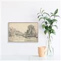 Picture of Sketched Creek _GroupedProduct_Rectangle_Landscape_Canvas_Framed_
