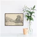 Picture of Sketched Creek _GroupedProduct_Rectangle_Landscape_Canvas_Framed_