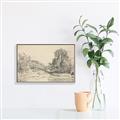 Picture of Sketched Creek _GroupedProduct_Rectangle_Landscape_Canvas_Framed_