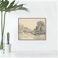 Picture of Sketched Creek _GroupedProduct_Rectangle_Landscape_Canvas_Framed_