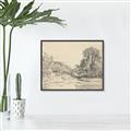 Picture of Sketched Creek _GroupedProduct_Rectangle_Landscape_Canvas_Framed_
