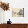 Picture of Sketched Creek _GroupedProduct_Rectangle_Landscape_Canvas_Framed_
