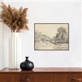 Picture of Sketched Creek _GroupedProduct_Rectangle_Landscape_Canvas_Framed_