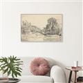 Picture of Sketched Creek _GroupedProduct_Rectangle_Landscape_Canvas_Framed_