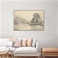 Picture of Sketched Creek _GroupedProduct_Rectangle_Landscape_Canvas_Framed_