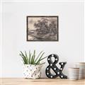 Picture of Sketched River _GroupedProduct_Rectangle_Landscape_Canvas_Framed_